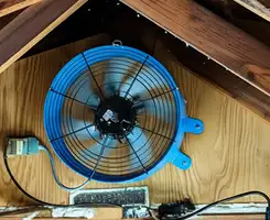 attic fan services with installed attic ventilation fan system in San Francisco, CA